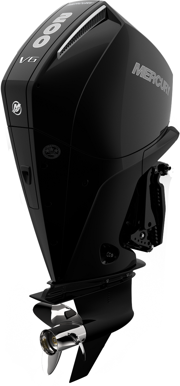 Black Mercury 250HP Portable Outboard Motor