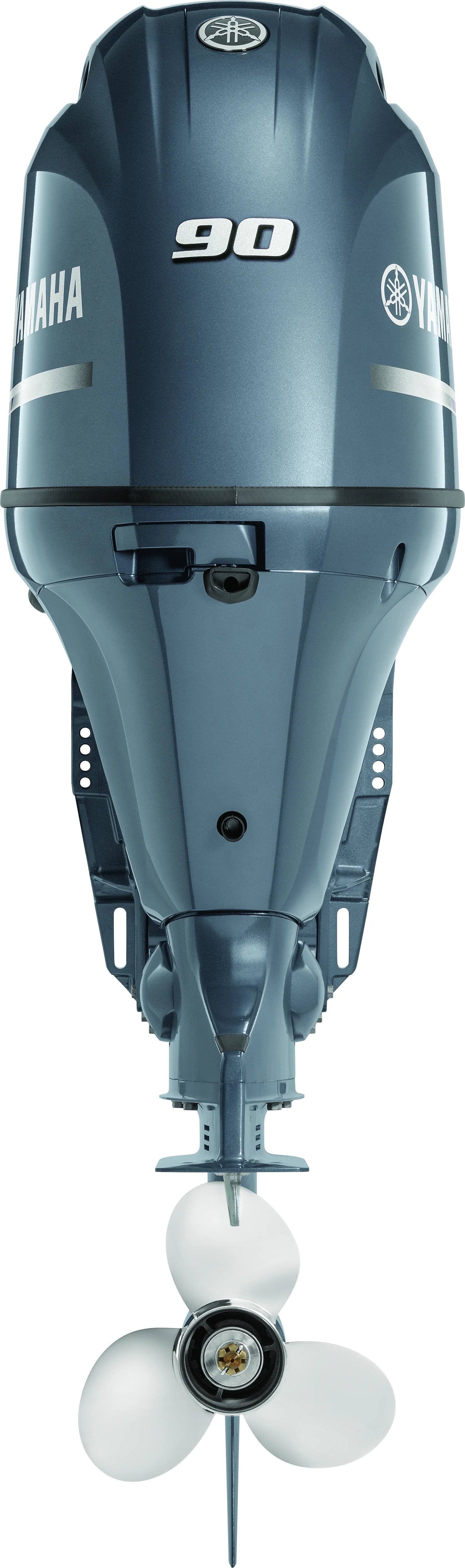 Gray Yamaha F90 Mid Range Outboard Motor