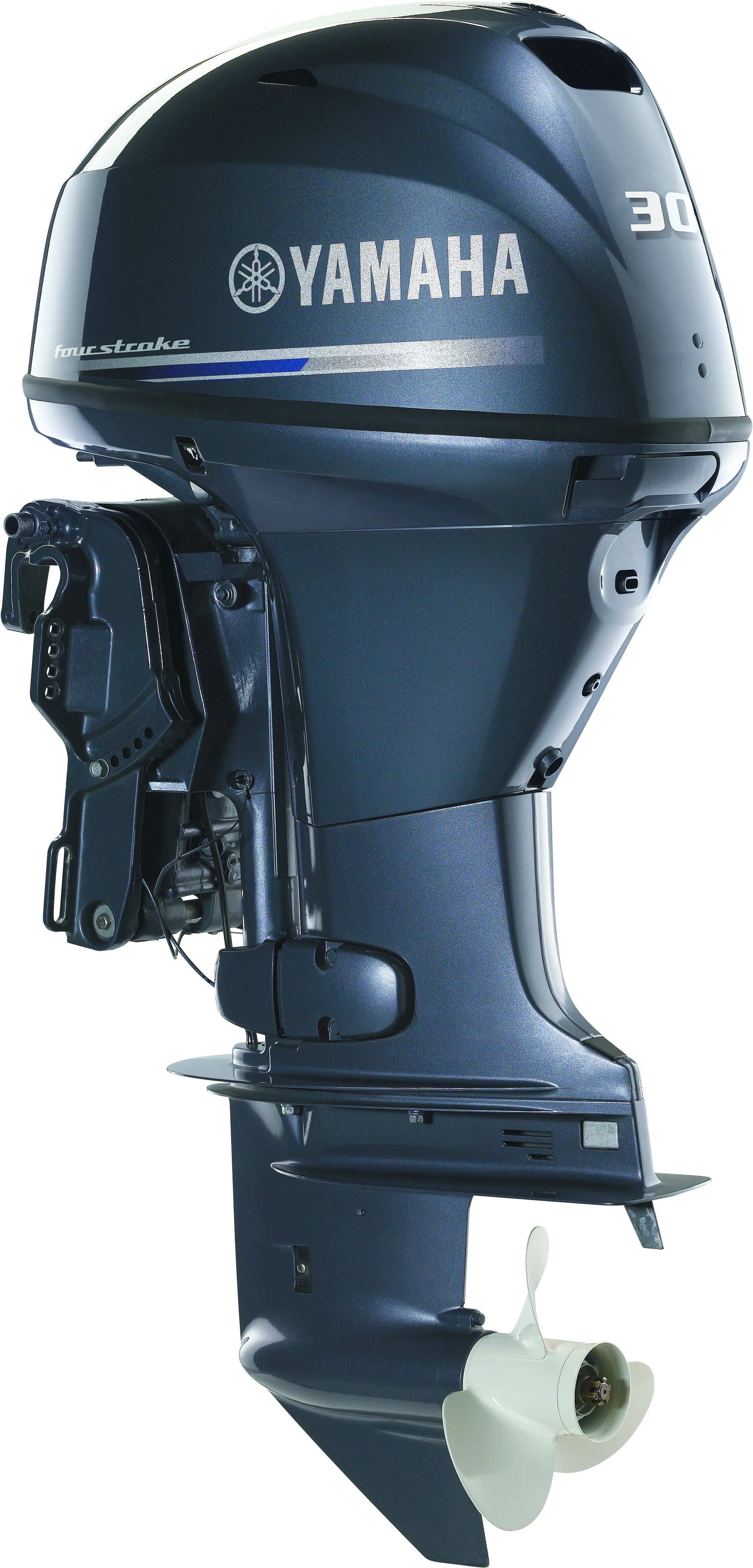 Grey Yamaha F30 Portable Outboard Motor