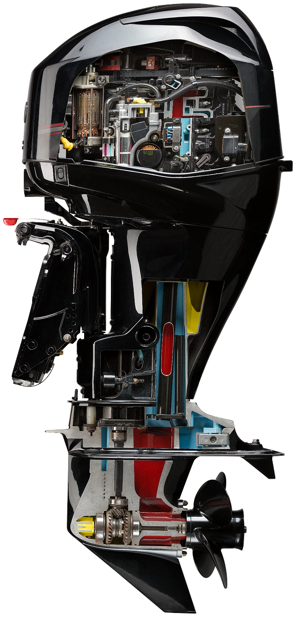 Mercury 60HP Portable Outboard Moto 60CT Cutaway