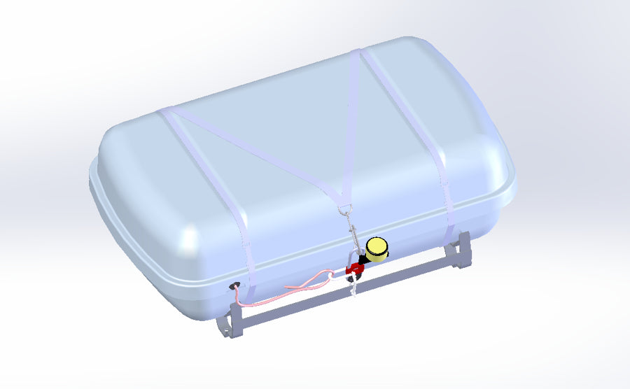 VIKING Liferaft Boat Round Container