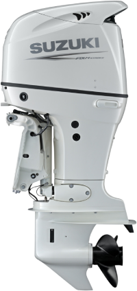 White Suzuki DF115A Portable Outboard Motor in US