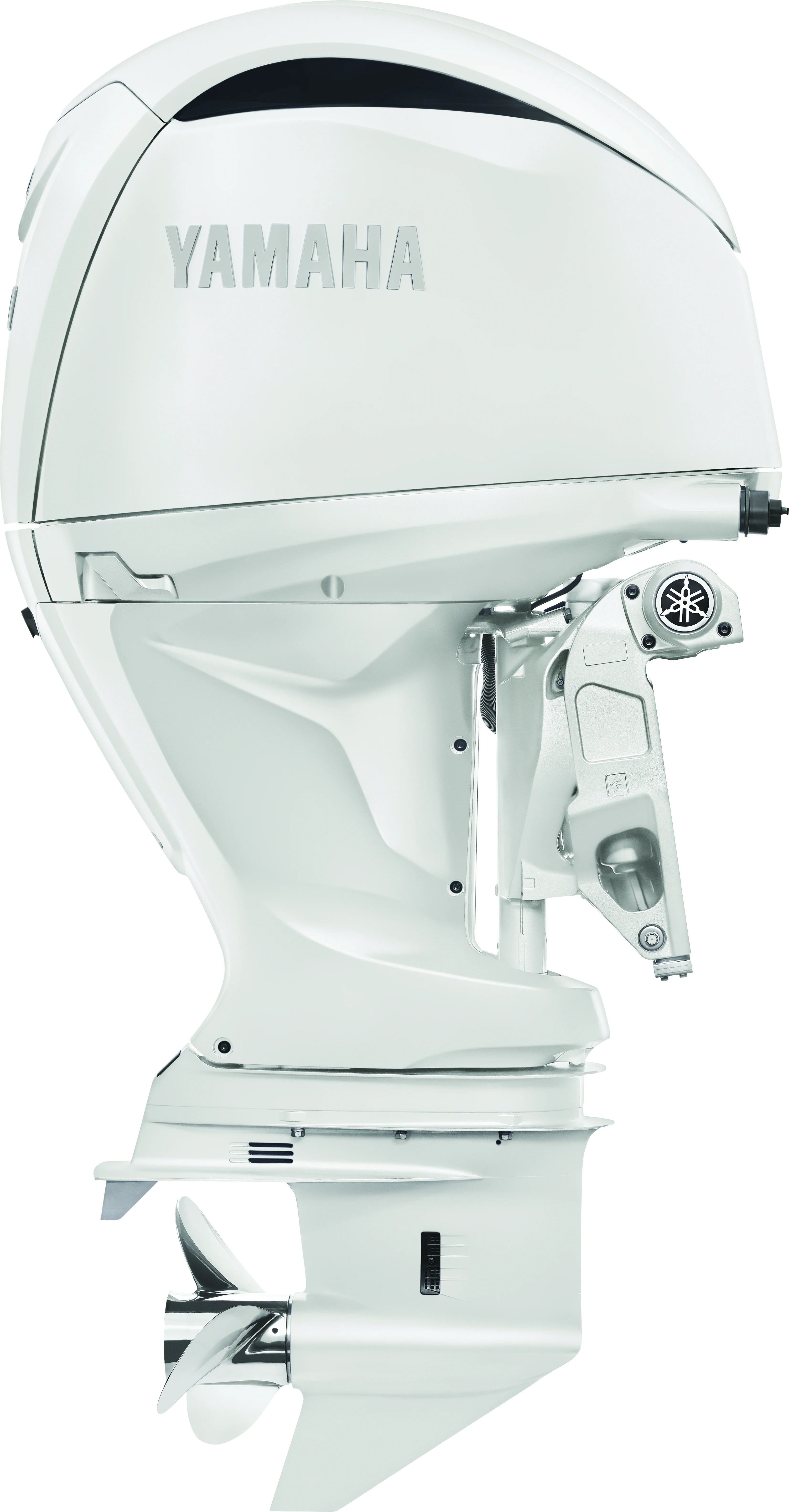White Yamaha F200 Portable Outboard Motor