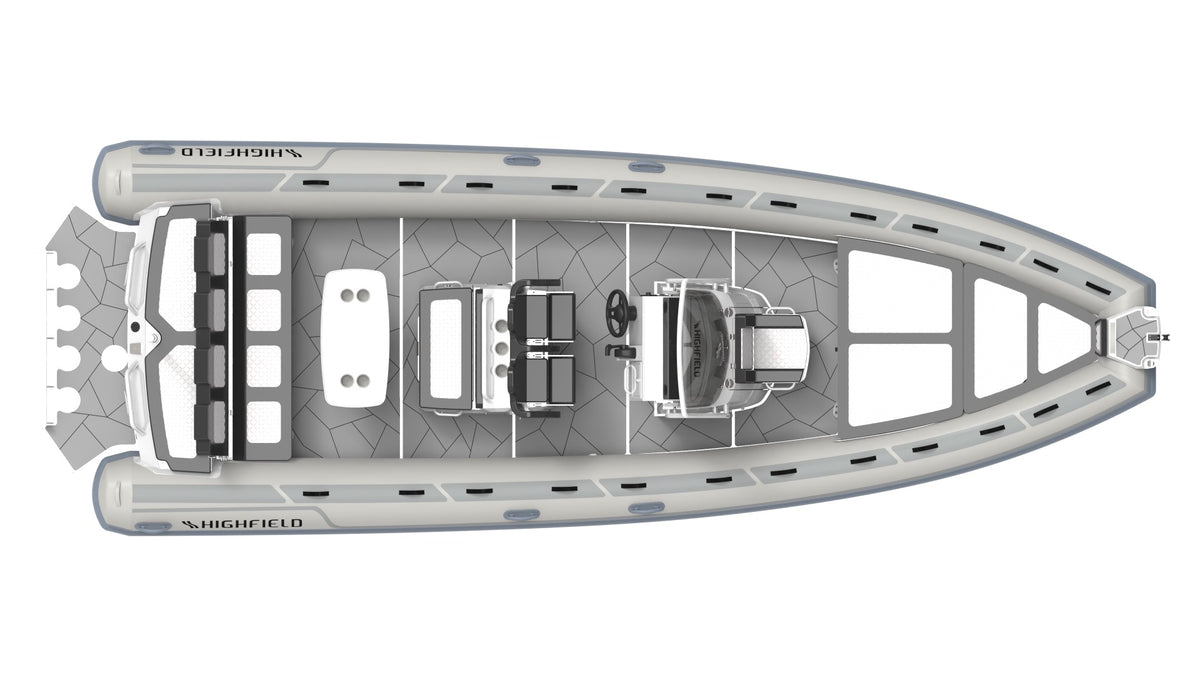Annapolis Inflatables Highfield Sport 800 inflatable boat, 8.12m length, 15-person capacity, up to 350hp twin engine