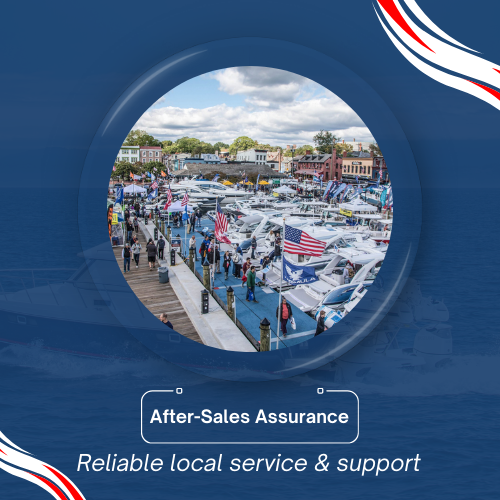 At the U.S. Powerboat Show, Annapolis Inflatables offers After-Sales Assurance.