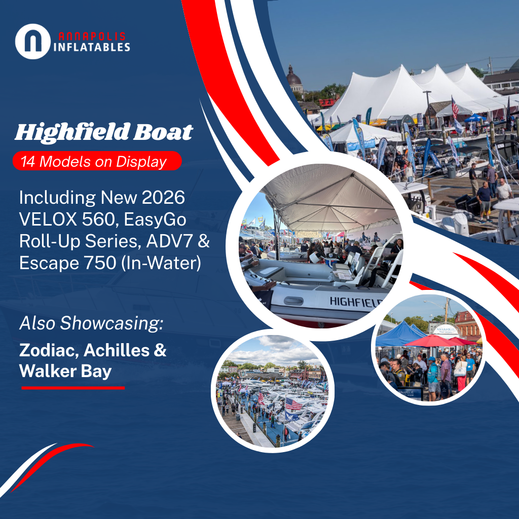 14 Boat Model Name that Annapolis Inflatables is putting on display at U.S. Powerboat Show