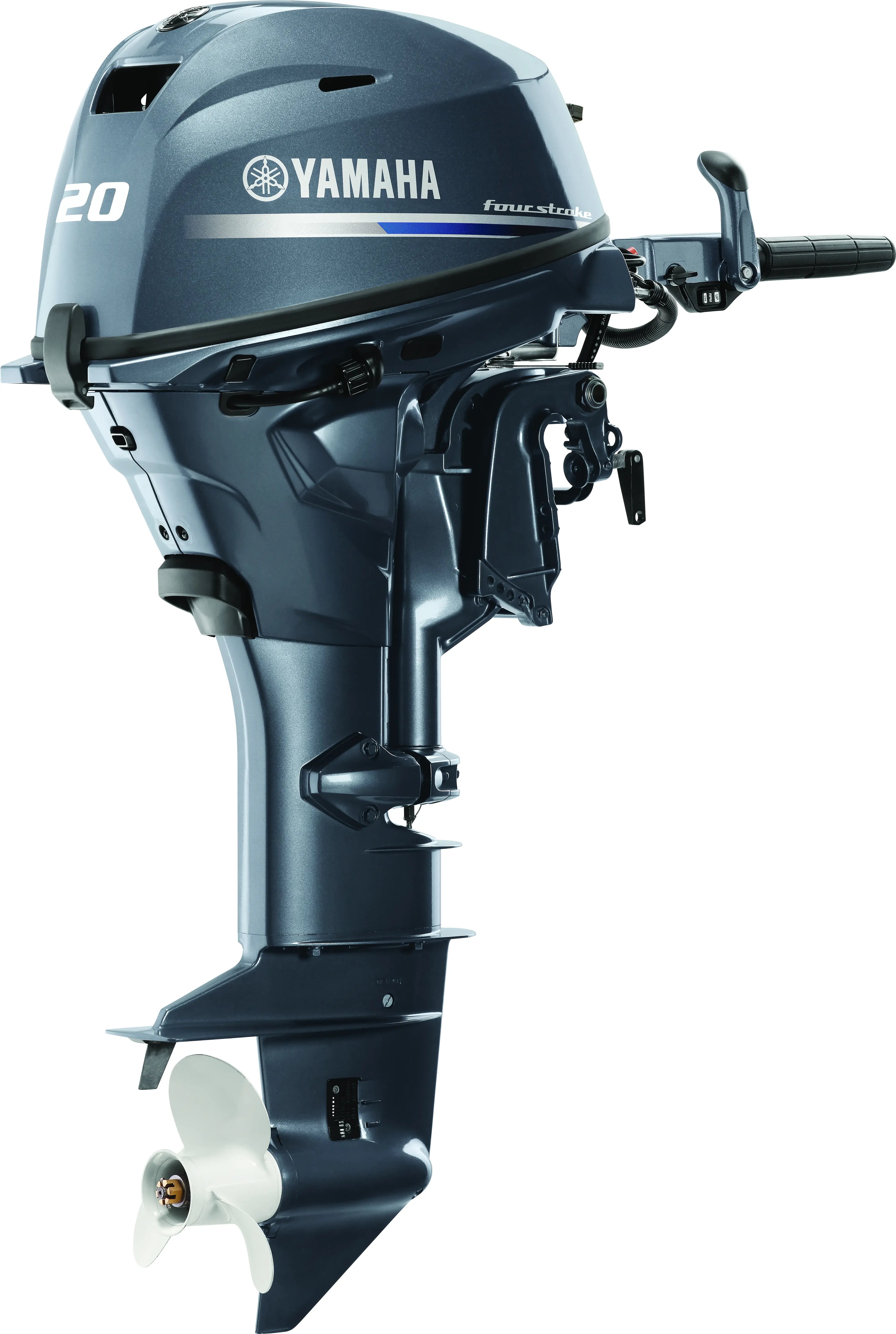Yamaha F20 20HP portable outboard at Annapolis Inflatables- award‑winning platform, SOHC in‑line design, 126 lbs and powerful 16‑amp alternator