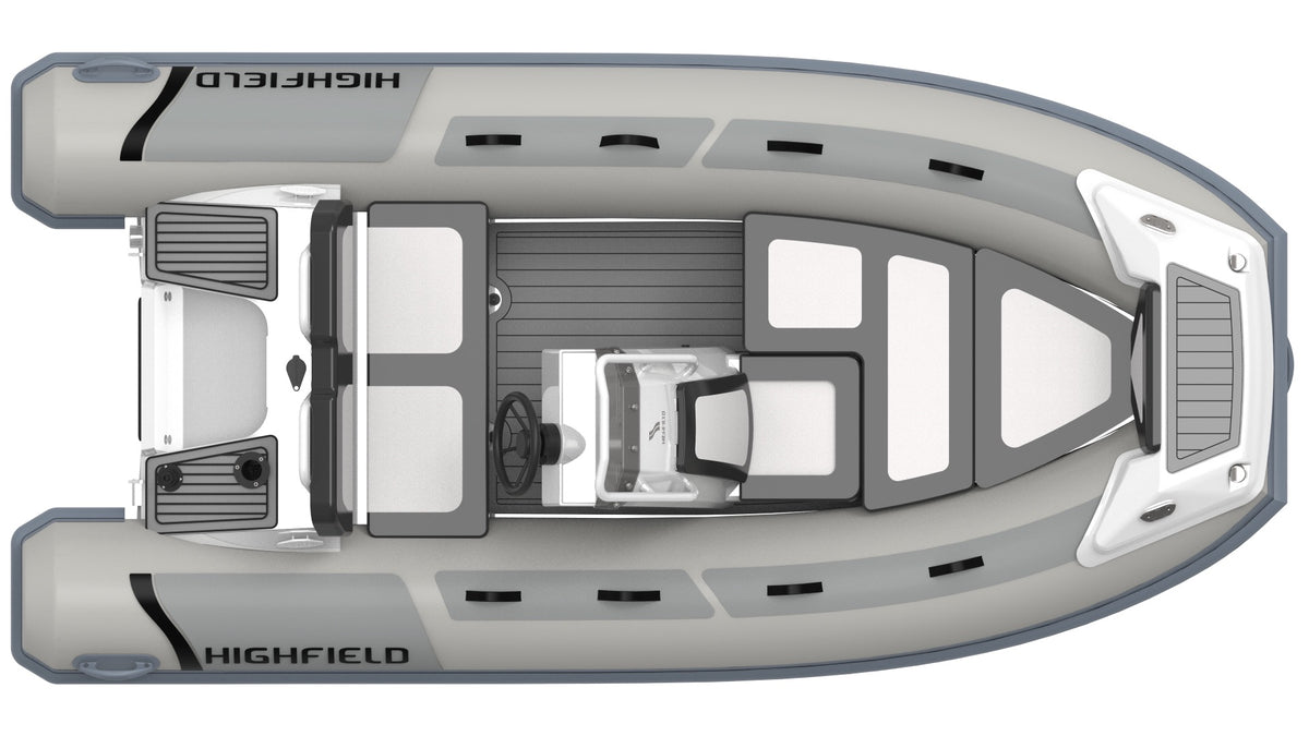 Annapolis Inflatables Highfield Sport 390 RIB boat, 3.90m length, 7-person capacity, 60hp layout view
