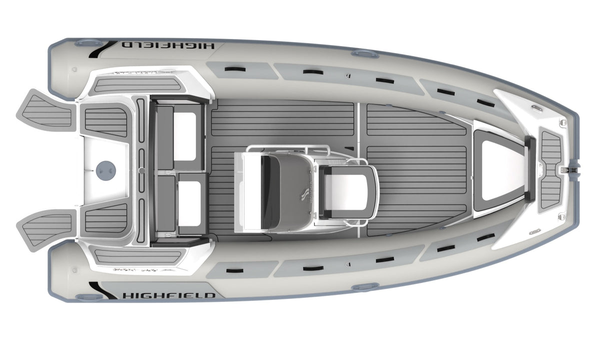 Annapolis Inflatables Highfield Sport 520 RIB boat, 5.23m length, 10-person capacity, 100hp, self-draining deck