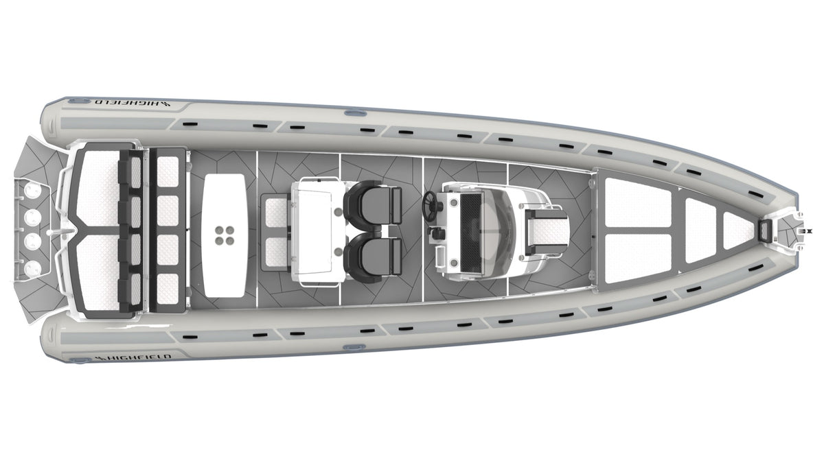 Annapolis Inflatables Highfield Sport 900 inflatable boat, 9.12m length, 19-person capacity, up to 425hp twin engine