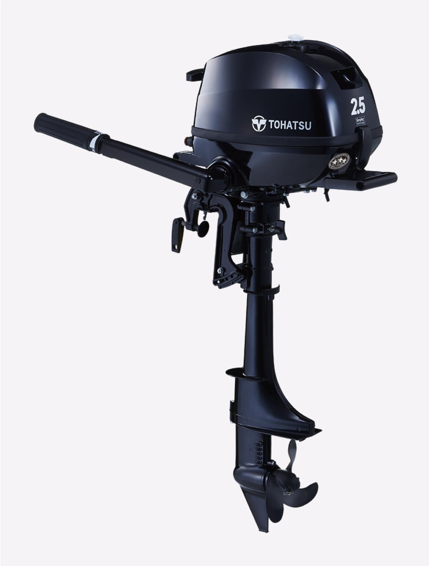 Annapolis Inflatables Tohatsu MFS2.5C portable outboard motor, 2.5hp, single cylinder, 86cc displacement