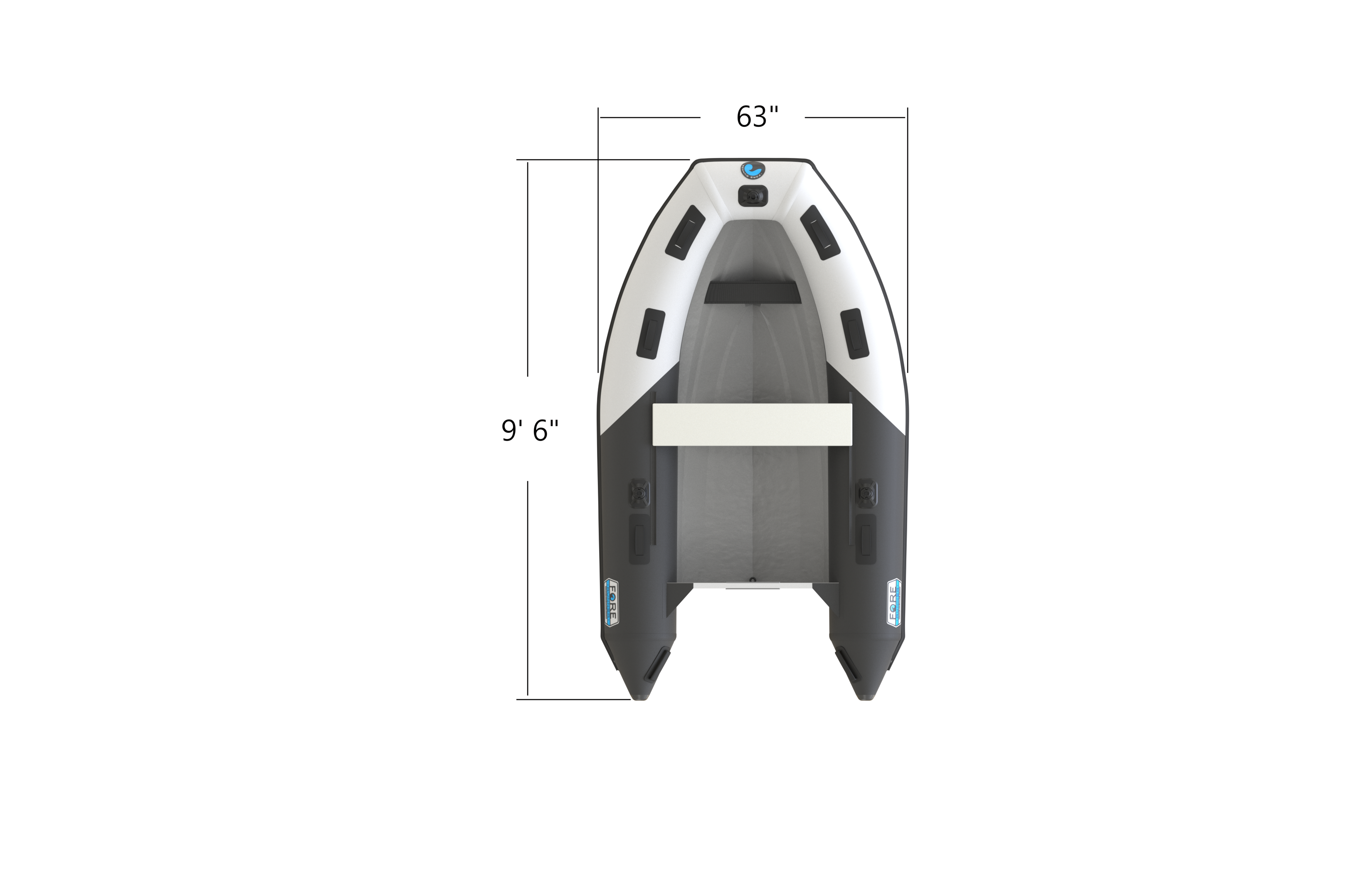 Inflatable RIB Boat: Fore Runner 290AS (9'6")