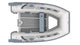 Highfield Classic 260 portable RIB inflatable tender top view with teak floor and oars | Annapolis Inflatables 