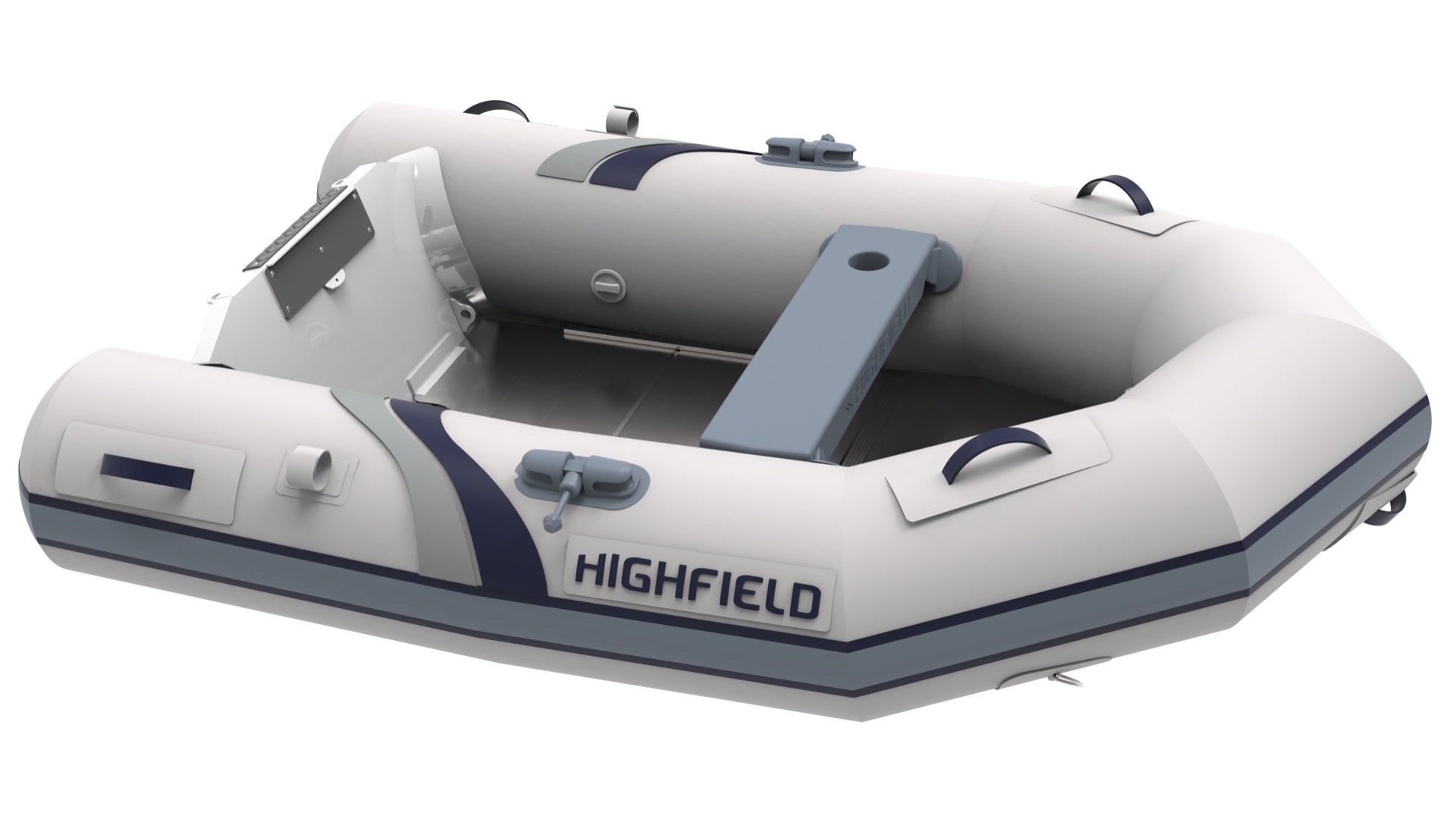 Highfield Roll Up 200 inflatable tender boat in grey | Annapolis Inflatables